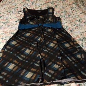 A plaid dress